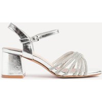 Linzi Women's Strictly Wide Fit Silver Diamante Heels | Size: 8-Wide Fit