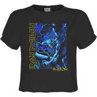 Monster Iron Maiden Crop Top Charcoal