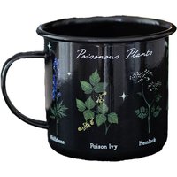 Something Different Poisonous Plants Enamel Mug in Black