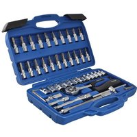 Bluespot Tools 1 4in Square Drive Socket & Bit Set, 46 Piece