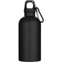 Floso Oregon Matte Stainless Steel 400ml Carabiner Water Bottle in Black