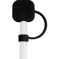 Floso Sip Silicone Straw Protector in Black