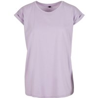 New Morning Studios Women's Extended Shoulder Regular T-Shirt in Lilac | Size: XL
