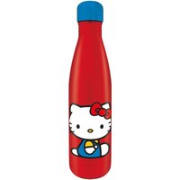 Hello Kitty Sitting Pretty Metal Water Bottle in Dark Red