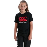 Canterbury Logo T-Shirt in Black | Size: 6 Years