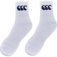 Canterbury Men's Logo Crew Socks in Off-White | Size: 11-13