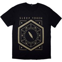 Sleep Token Men's Emergence Feathered Host Back Print T-Shirt in Black | Size: 2XL