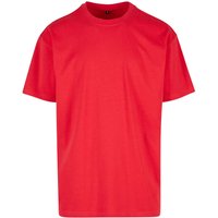 New Morning Studios Men's Jersey Cotton Oversized T-Shirt in Scarlet | Size: Small