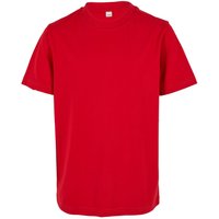 Build Your Brand Basic T-Shirt in Scarlet | Size: 7-8 Years