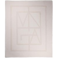 Vinga Monogram Blanket in Off-White