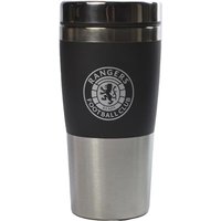Rangers FC Executive Metallic Travel Handleless Mug in Metallic Silver