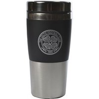 Celtic FC Executive Metallic Travel Handleless Mug in Black