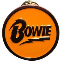 David Bowie Pin Circle Logo Badge in Bronze