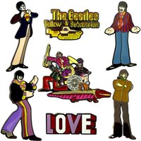 The Beatles Pin Badge (Pack of 7)