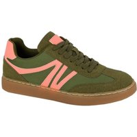 Cipriata Women's Redea Microsuede Trainers in Green | Size: 3
