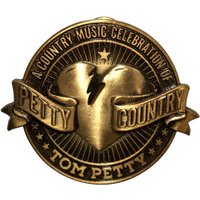 Tom Petty Petty Country Pin Badge in Gold