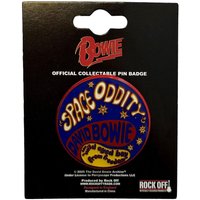 David Bowie Space Oddity Pin Badge in Blue
