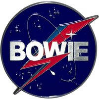 David Bowie Pin NASA Badge in Red