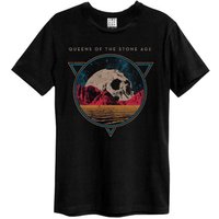 Amplified Men's Skull Planet Queens Of The Stone Age T-Shirt in Black | Size: Small