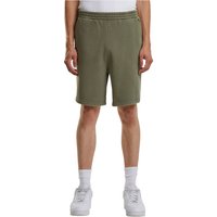 Build Your Brand Men's Vintage Heavy Sweat Shorts in Olive | Size: Medium