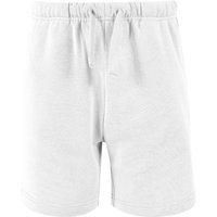 Build Your Brand Basic Sweat Shorts in White | Size: 9-10 Years