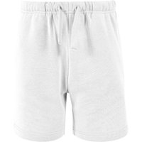 Build Your Brand Basic Sweat Shorts in White | Size: 7-8 Years