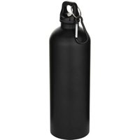 Floso Oregon Stainless Steel Carabiner Clip 750ml Water Bottle in Black