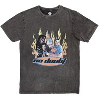 Retro Wash T Shirt Charcoal