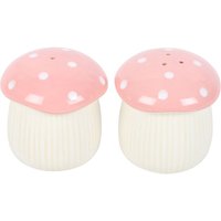 Something Different Mushroom Salt & Pepper Shakers in White