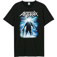Amplified Men's Halloween Blue Light Anthrax T-Shirt in Black | Size: XS