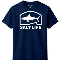 Salt Life Men's Pro Salt Shark T-Shirt in Navy | Size: Large