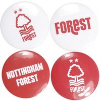 Nottingham Forest FC Badge Set (Pack of 4) in Red