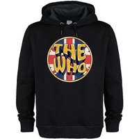 Amplified Men's Union Jack Circle The Who Hoodie in Black | Size: 3XL