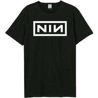 Amplified Men's NIN Logo T-Shirt in Black | Size: 3XL