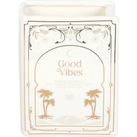 Something Different Good Vibes Book Vase in White