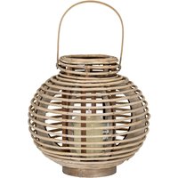 Hill Interiors Willow Round Lantern in Brown