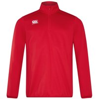 Canterbury Men's Quarter Zip Training Midlayer in Red | Size: Small