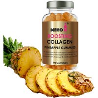 Meno Collagen Gummies Pineapple Flavour 90 Count Beauty Supplement in Yellow