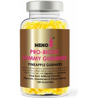 Meno Premium Probiotic Gummies 150 Count Complete Digestive Wellness in Bright Yellow | Size: 500g