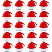 AKA 24pack Santa Hats Christmas Party Hats Fancy Dress Christmas Hats in Red
