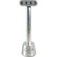 Beautaholics GloLift Mini EMS Facial Contouring Wand - Massager - LED Light Therapy in Silver