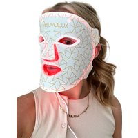 Beautaholics RejuvaLux Advanced LED Light Therapy Mask With Near-Infrared in White/Gold