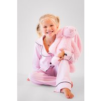 Lulabay Personalised Jersey Long Pyjamas in Light Pink | Size: 7-8 Years