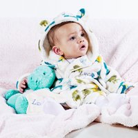 Personalised Dinosaur Dressing Gown m