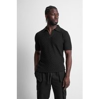 Shell Knit Revere Polo Top