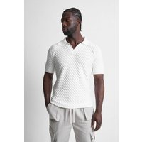 Shell Knit Revere Polo Top