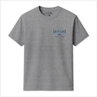 Salt Life Men's Angler Tactics T-Shirt in Grey | Size: Large