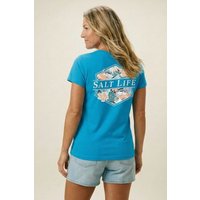 Salt Life Women's Tropical Island T-Shirt in Royal | Size: XL