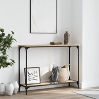 Berkfield Home Console Table Sonoma Oak 101x30.5x75 cm Engineered Wood in Brown