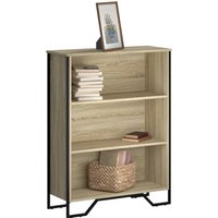 Berkfield Home Bookcase Sonoma Oak 80x31x106 cm Engineered Wood in Brown | Size: 80 x 31 x 106 cm